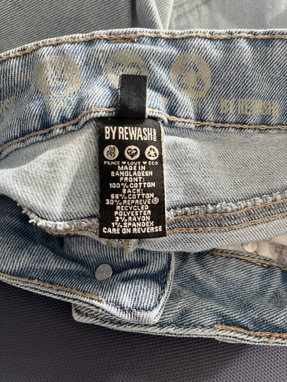 Rewash Women's Light Blue Straight Jeans - Picture 8 of 8